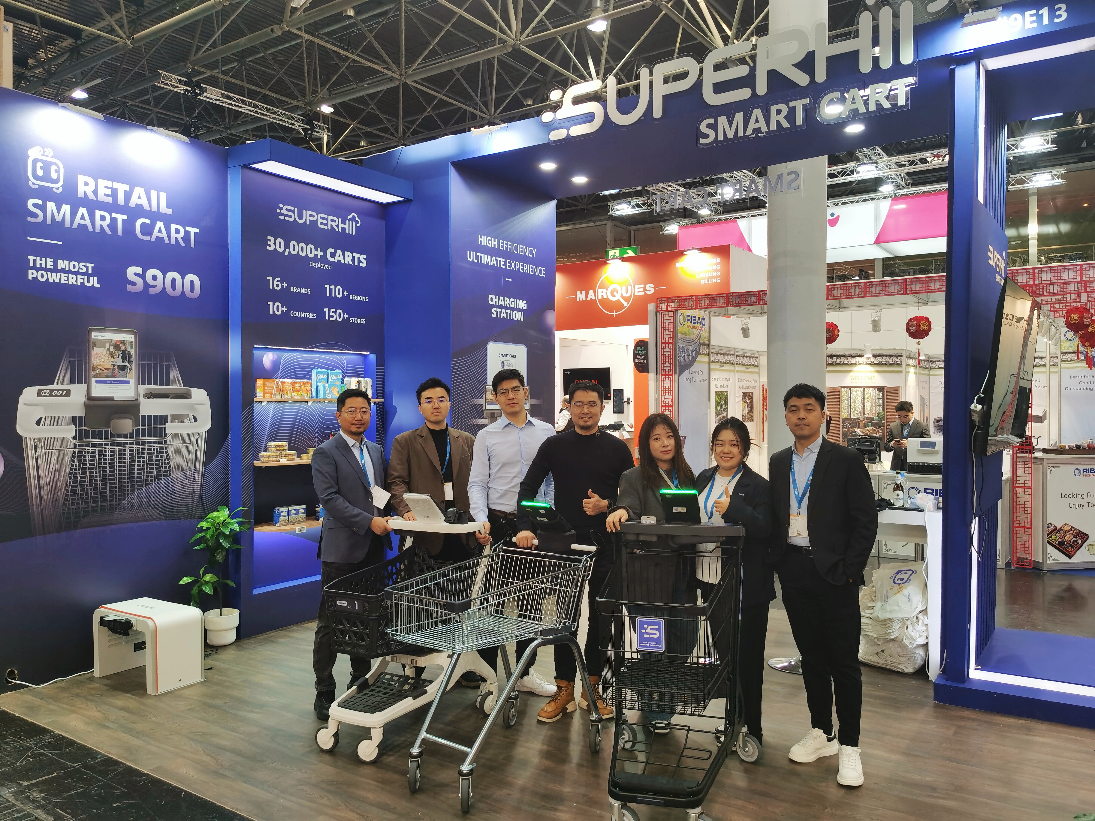 EuroCIS2024: SuperHii Co., Ltd. released new smart cart model S900