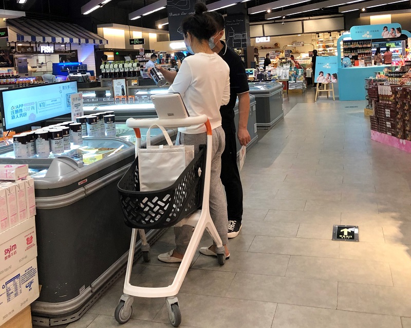 smart shopping cart project deployed in supermarket