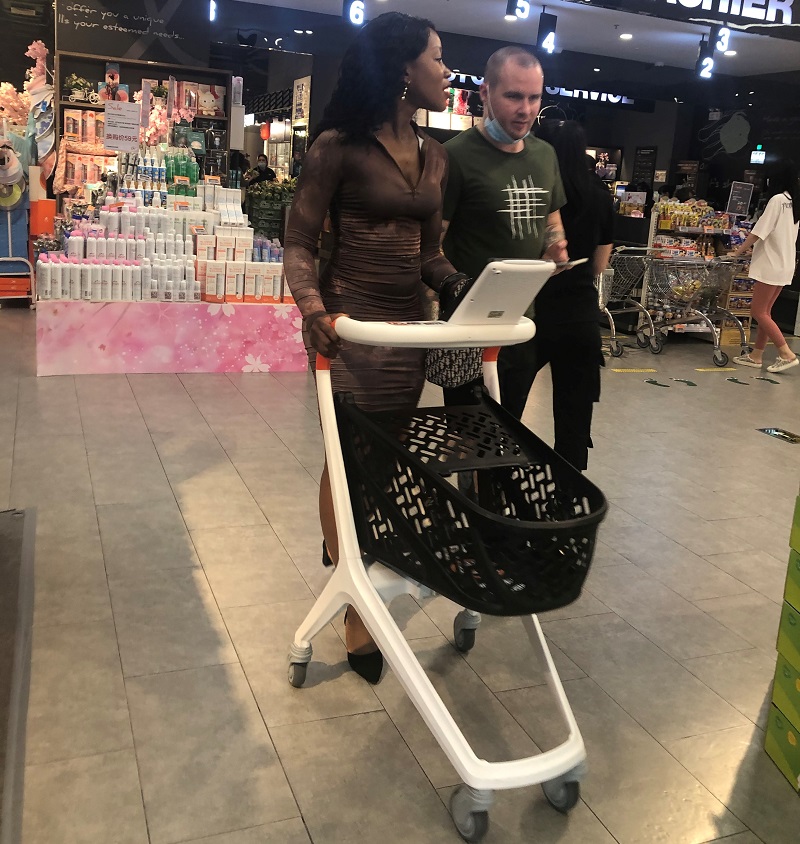 smart shopping cart using bar code scanner in Shenzhen